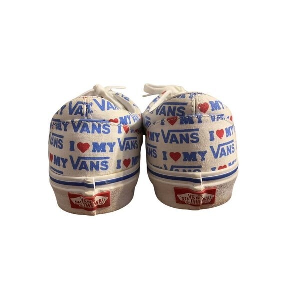 VANS Lace Up Skateboard I Heart My Vans Red White & Blue Unisex Size M-7/W-8.5 - Picture 5 of 7